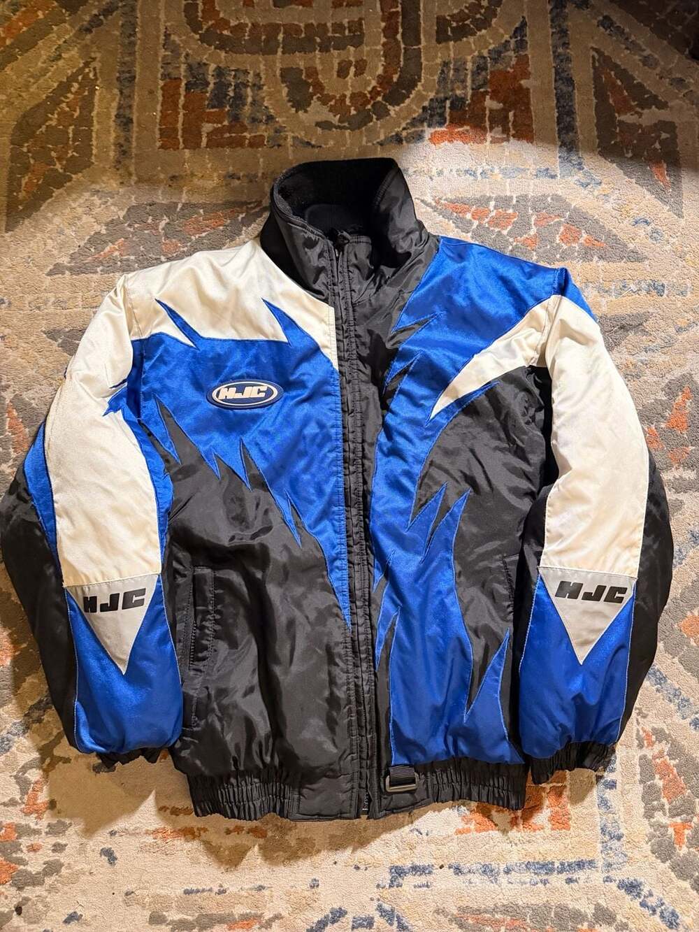 HJC Racing Insulated Snowmobile Jacket Blue and Black Size Small
